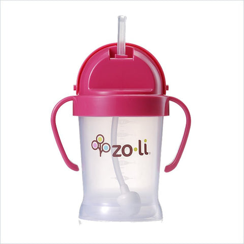 Zoli Bot Straw 6oz Sippy Cup in Pink