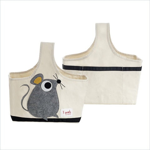 3 Sprouts Mouse Storage Caddy in Gray