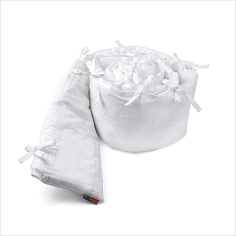 Bloom Alma Papa Embroidered Bumper in Coconut White