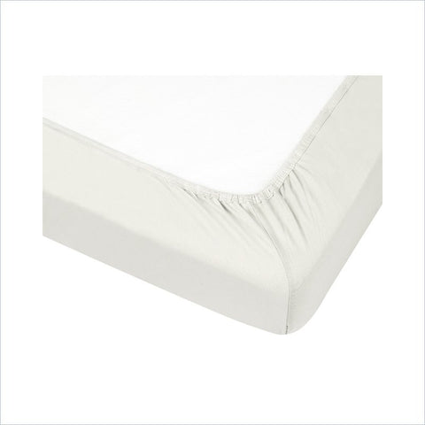 Kushies Organic Interlocked Fitted Crib Sheet in Off White