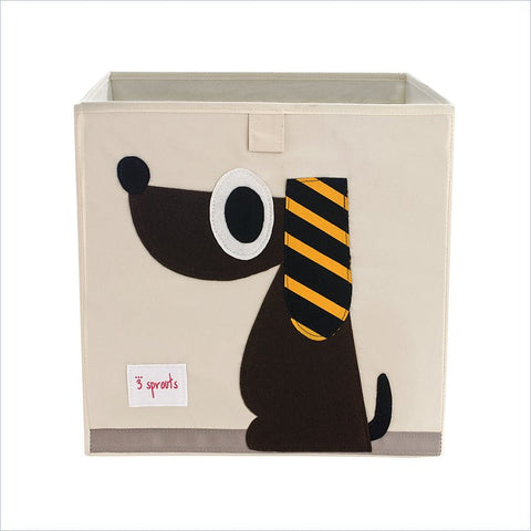 3 Sprouts Dog Storage Box in Brown
