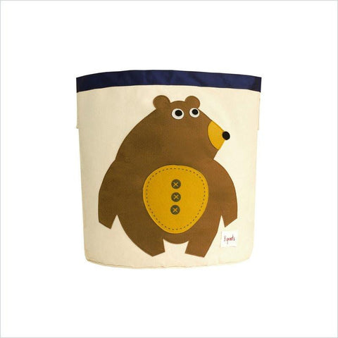 3 Sprouts Bear Storage Bin in Toffee