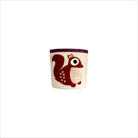 3 Sprouts Squirrel Storage Bin in Berry