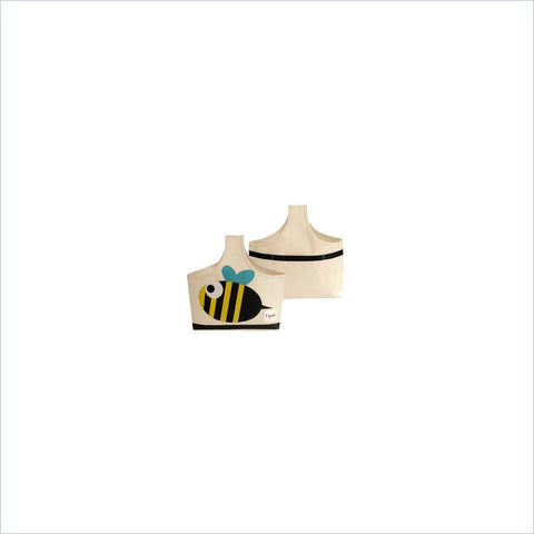 3 Sprouts Bee Storage Caddy in Black & Yellow
