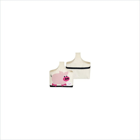 3 Sprouts Pig Storage Caddy in Pink