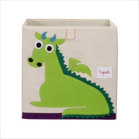 3 Sprouts Drago Storage Box in Green