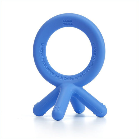 ComoTomo Silicone Baby Teether in Blue