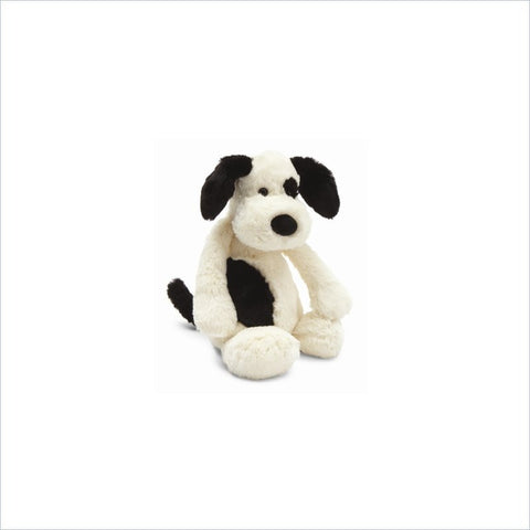Jellycat Bashful Black & Cream Puppy - Large 15"