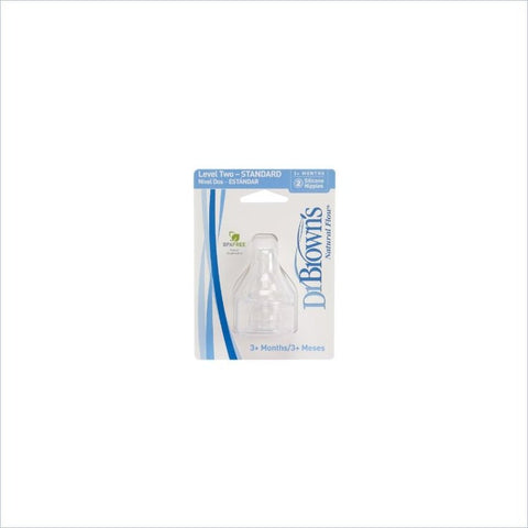 Dr. Brown's Standard Replacement Level-2 Silicone Nipple