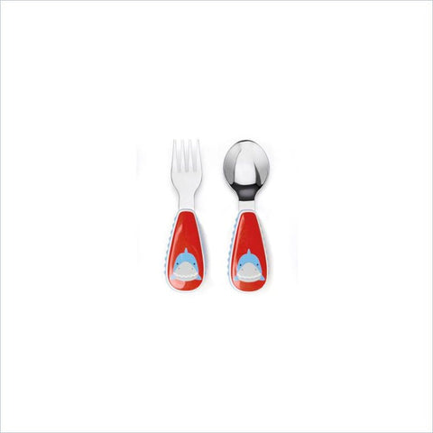 Skip Hop Zootensils Little Kid Fork and Spoon Set in Shark