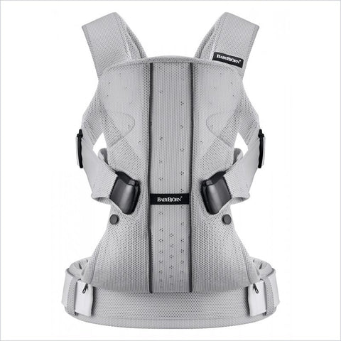 BABYBJÖRN Baby Carrier One Cotton in Silver Mesh