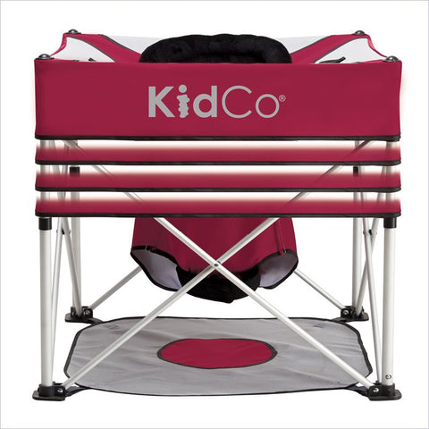 Kidco Go-Pod Plus In Cranberry with Padded Cushion and Aluminum Frame