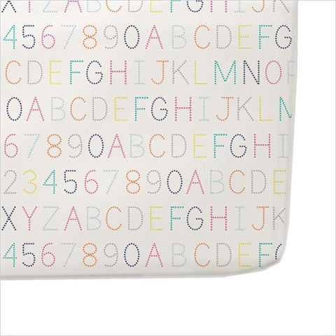 Pehr Alphabet Crib Sheet