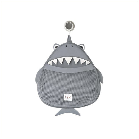 3 Sprouts Shark Bath Storage in Gray