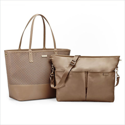 Skip Hop Duet 2 in 1 Fashion Diaper Tote in Taupe