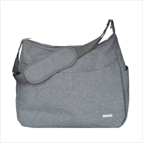 JJ Cole Linden Diaper Bag In Gray Heather