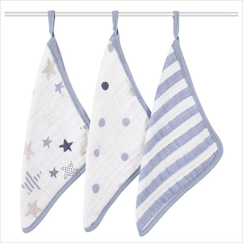 Aden + Anais Classic Washcloth 3-Pack in Rock Star