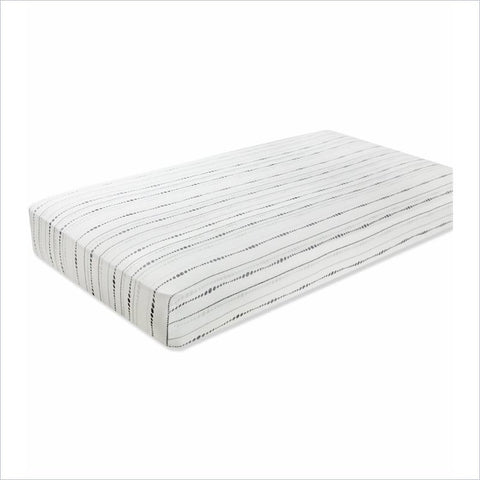 Aden + Anais Bamboo Crib Sheet in Bead Moonlight
