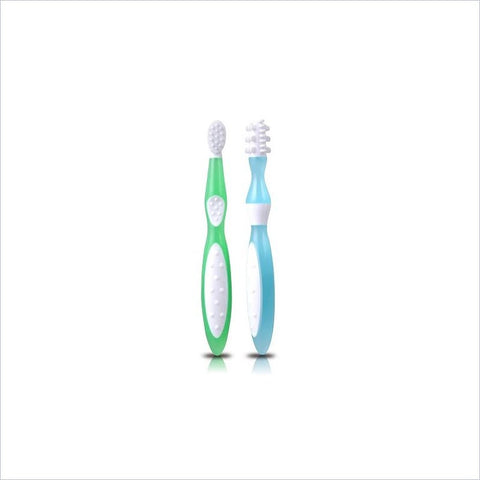 Kidsme First Toothbrush Set in Blue and Green
