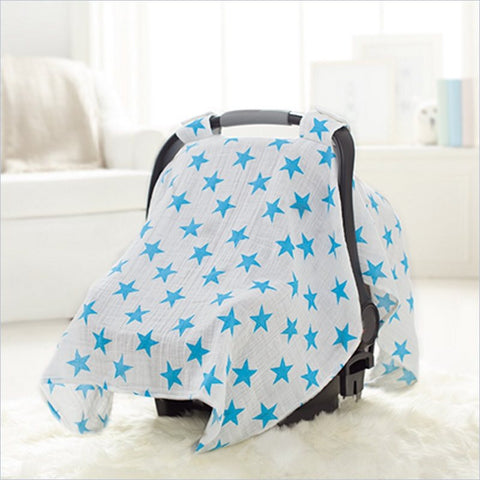 Aden + Anais Car Seat Canopy in Fluro Blue