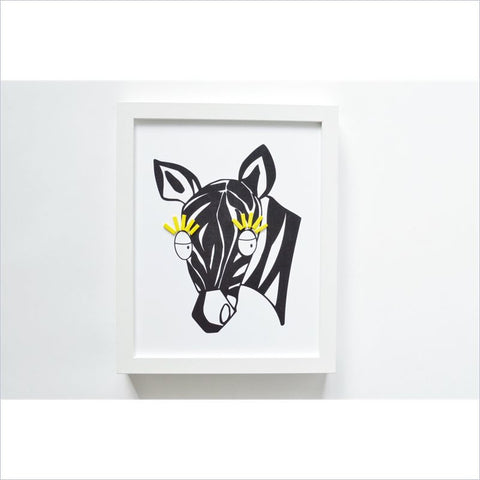 Shenasi Concept Fiesta Zebra Print With Fabric Eyelashes