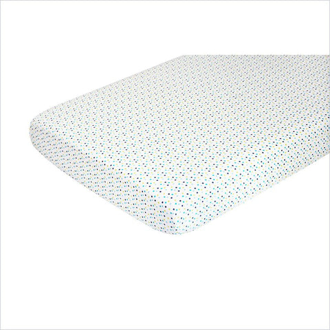 Nurseryworks Oceanography Organic Cotton Percale Sheet in Confetti