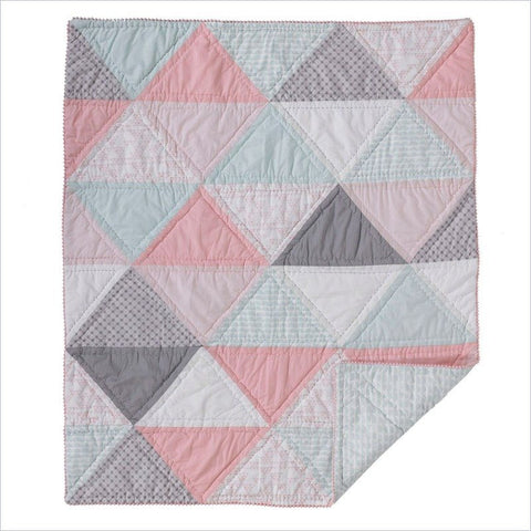 Living Textiles Sparrow Cotton Filled Comforter Triangle (Patchwork)