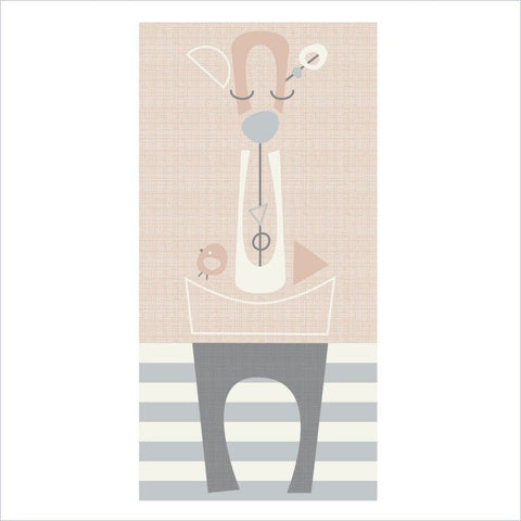Living Textiles Naturi Canvas Art Giraffe (20" x 10")