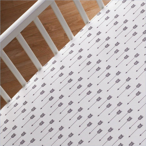 Living Textiles Woods Fitted Sheet Arrow Print