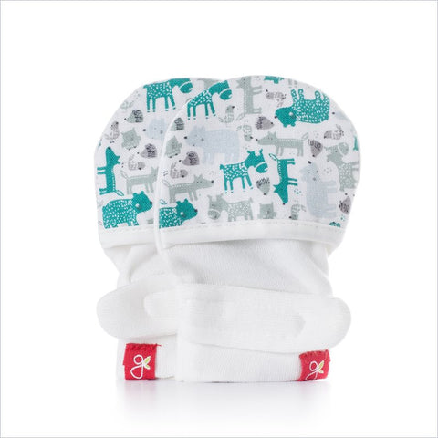 Goumikids Goumimitts in Forest Friends Aqua (0-3M)