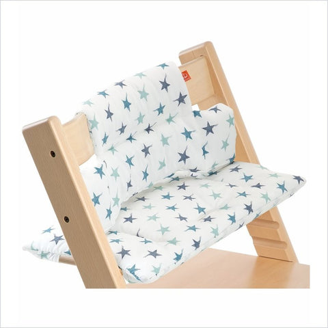 Stokke Tripp Trapp Cushion in Aqua Star (Easy Wipe)