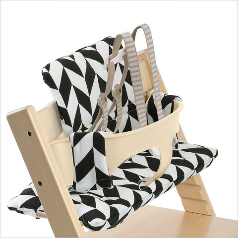 Stokke Tripp Trapp Cushion in Black Chevron (Easy Wipe)