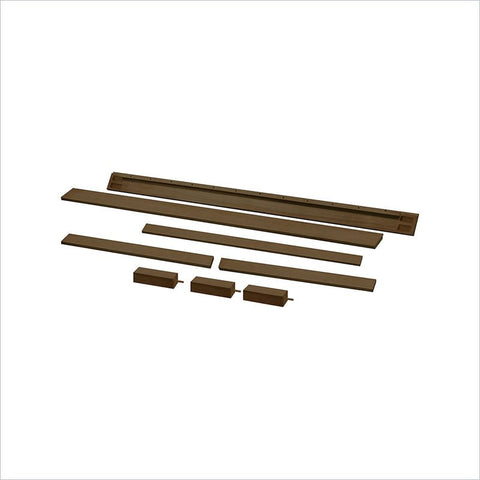 Franklin & Ben Full Sized Conversion Rails in Weathered Cocoa