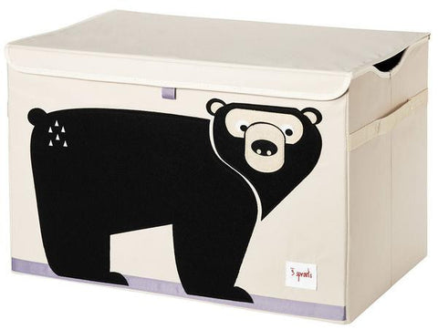 3 Sprouts Toy Chest in Bear Black