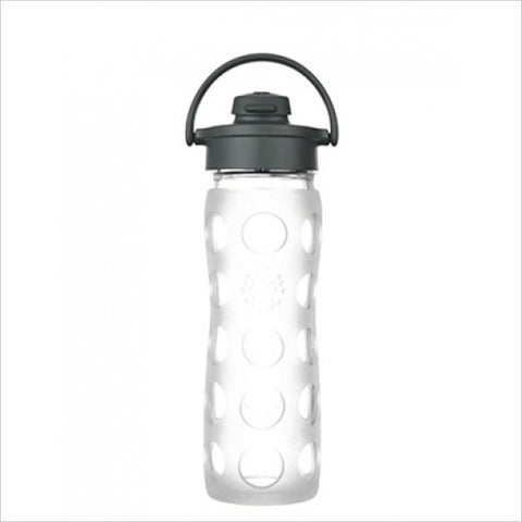 Lifefactory 16oz Flip Cap Glass Bottle in Clear