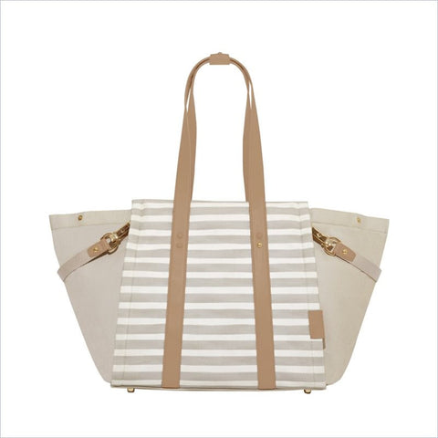 Skip Hop Highline Diaper Tote in Oyster Stripe