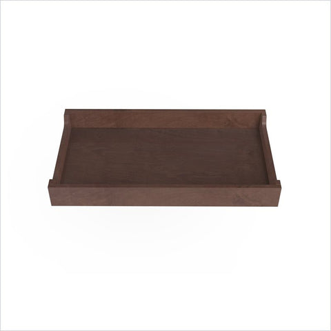 Spot On Square 34" Wide Changing Tray in Walnut Stain