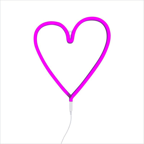 A Little Lovely Company Neon Light: Heart - Pink