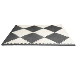 Skip Hop Playspot Geo Triangular Foam Floor Tiles in Black And Cream