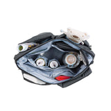 Lassig Neckline Spin Dye Diaper Bag in Black Melange