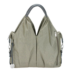 Lassig Neckline Spin Dye Diaper Bag in Gold Melange