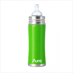 Pura Kiki Spring Green 11 oz. Medium Flow Baby Bottle
