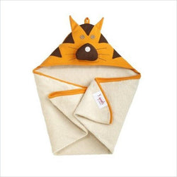3 Sprouts Tito the Tiger Hooded Towel in Orange
