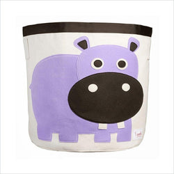 3 Sprouts Hippo Storage Bin in Purple