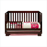 Babyletto Modo 3 in 1 Convertible Wood Crib with Toddler Rail in Espresso