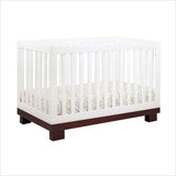 Babyletto Modo 3 in 1 Convertible Wood Crib in Two-tone White/Espresso