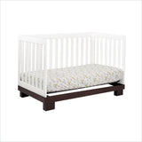 Babyletto Modo 3 in 1 Convertible Wood Crib in Two-tone White/Espresso