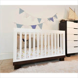 Babyletto Modo 3 in 1 Convertible Wood Crib in Two-tone White/Espresso