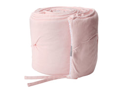 Living Textiles Jersey Pintuck Bumper in Pink