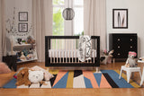 Babyletto Lolly 3-in-1 Convertible Crib in Black and Washed Natural